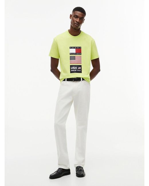 Tommy Hilfiger Green Tommy X U.s. Sail Gp Team Logo T-shirt for men