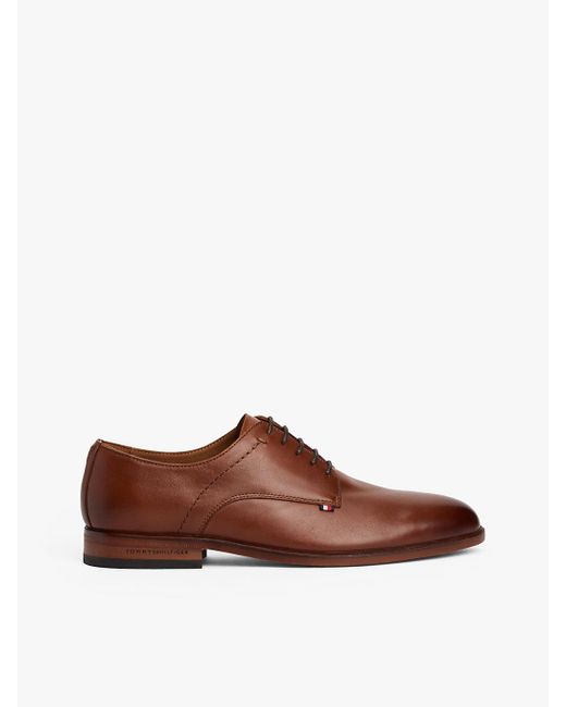 Scarpe Derby di Tommy Hilfiger in Brown da Uomo