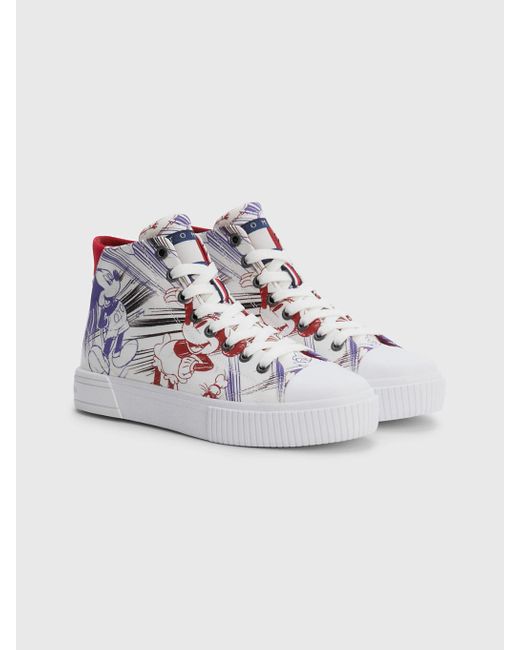 Tommy Hilfiger White Disney X Tommy Artwork High-top Trainers