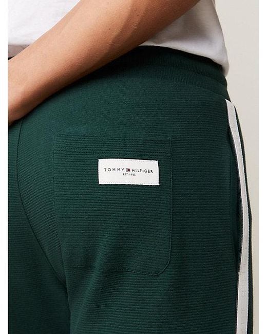 Pantalón de chándal TH Established con logo Tommy Hilfiger de hombre de color Green