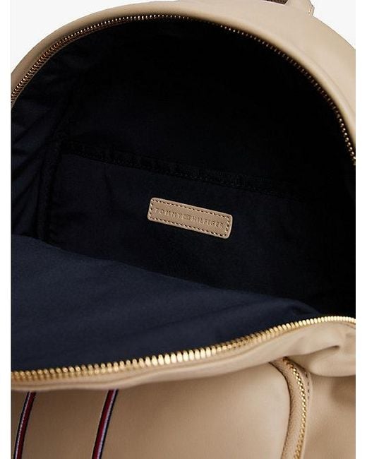 Mochila Suave Con Cinta Distintiva Tommy Hilfiger de color Natural
