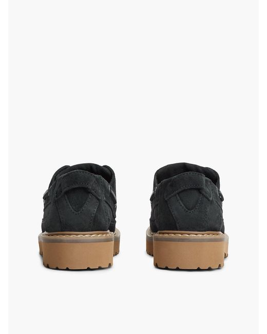 Scarpe Da Barca Archive Con Suola Carrarmato di Tommy Hilfiger in Black