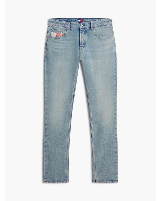 Tommy Hilfiger Blue Scanton Vintage Faded Slim Jeans for men