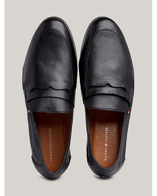 Tommy Hilfiger Casual Leather Loafer in Black für Herren