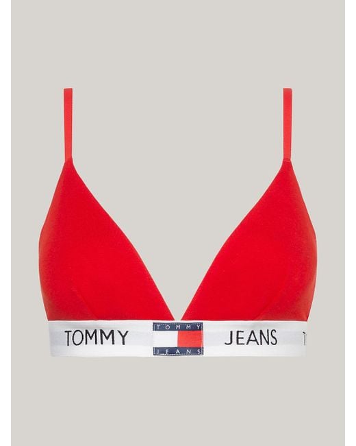 Tommy Hilfiger Red Heritage Padded Triangle Bralette