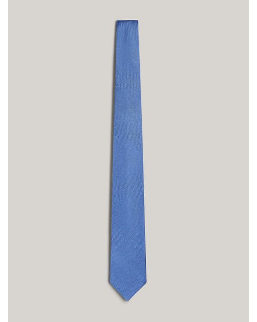 Tommy Hilfiger Blue Woven Silk Tie for men