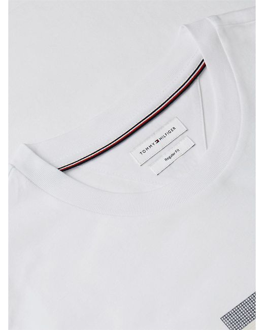 Tommy Hilfiger White Flag Graphic Jersey T-Shirt for men