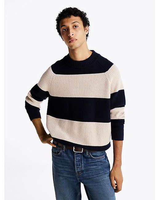 Tommy Hilfiger Smart Casual Rugbytrui in het Blue voor heren
