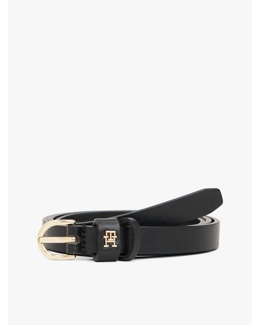 Tommy Hilfiger White Essential Th Monogram Leather Belt