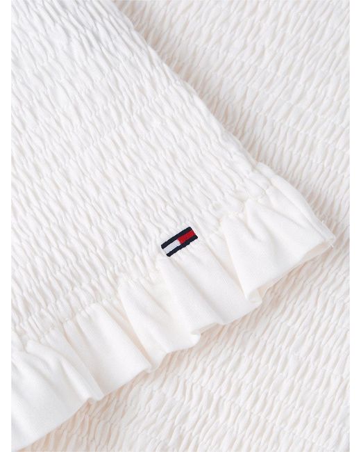 Tommy Hilfiger White Smock Slim Strap Top