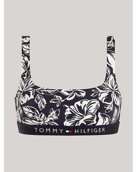Tommy Hilfiger Blue Original Bralette-Bikinioberteil mit Print