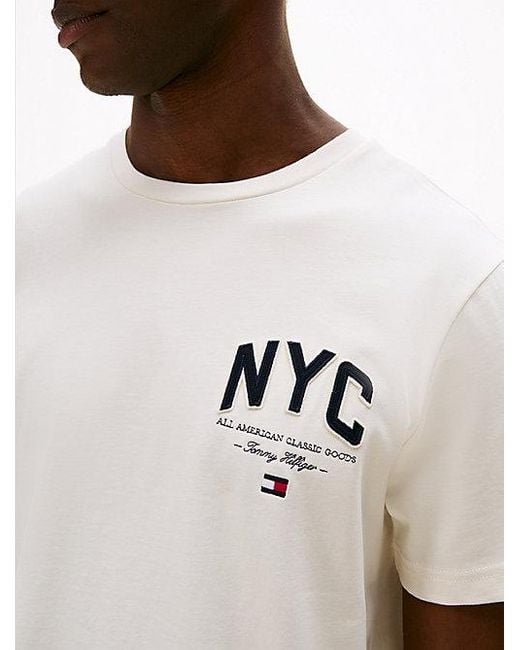 Tommy Hilfiger Athleisure T-Shirt Mit Logo-Stickerei in White für Herren