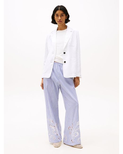 Blazer Regular Fit di Tommy Hilfiger in White
