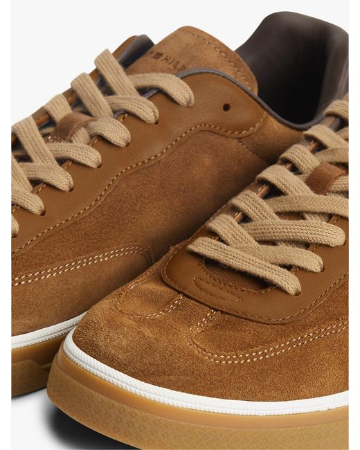 Tommy Hilfiger Brown Luxe Suede Trainers for men