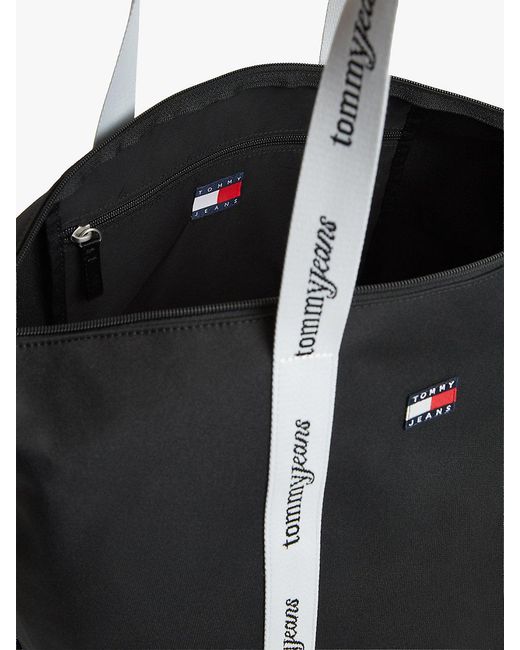 Tommy Hilfiger White Essential Repeat Logo Tote Bag