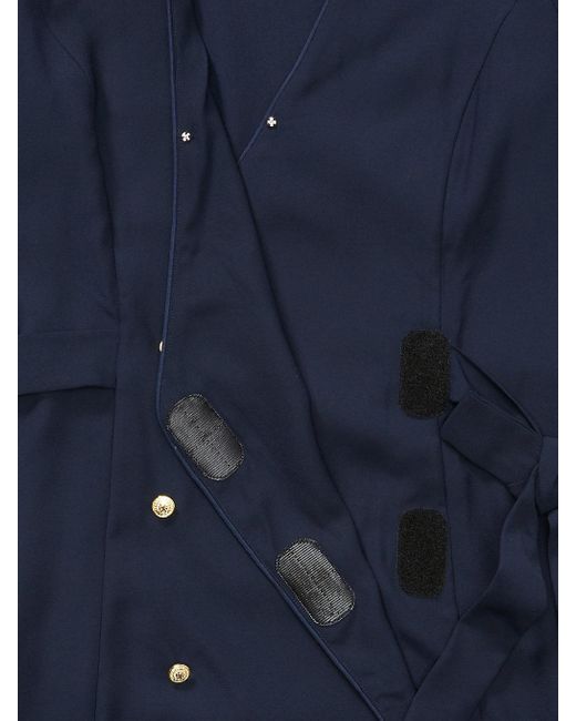 Robe cache-cœur Adaptive à manches longues Tommy Hilfiger en coloris Blue