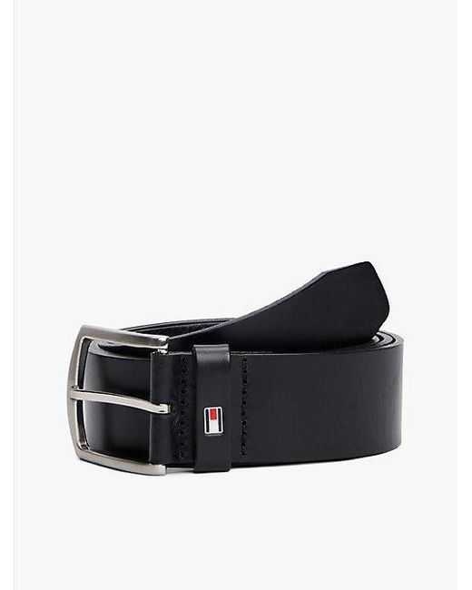 Cinturón Denton De Piel Con Logo Tommy Hilfiger de hombre de color Blue