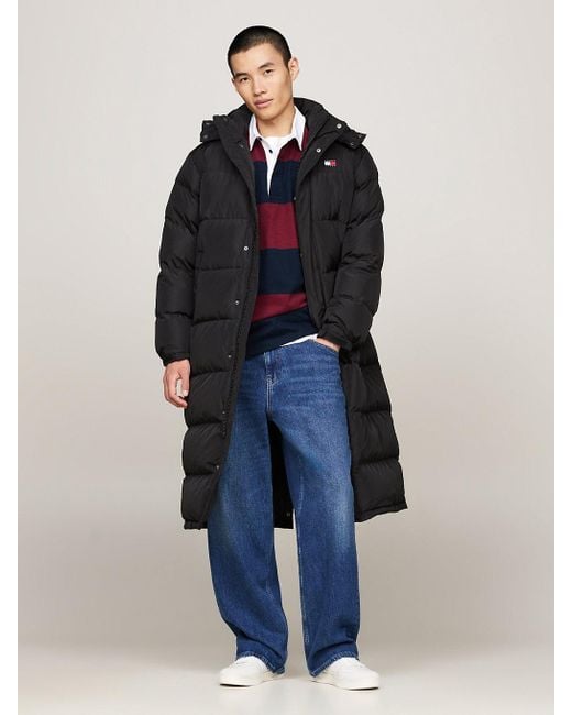 Tommy Hilfiger Blue Longline Alaska Puffer Coat for men