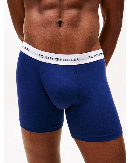 Tommy Hilfiger 3Er-Pack Signature Boxer-Slips Mit Logos in Blue für Herren