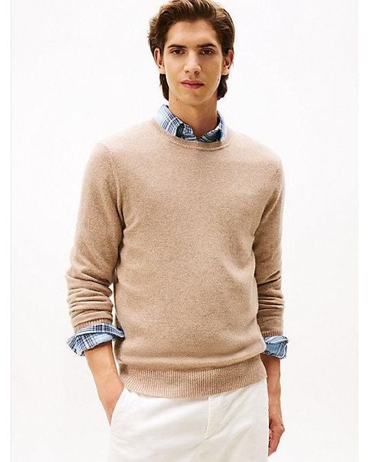 Jersey Informal De Pura Cachemira Tommy Hilfiger de hombre de color Natural