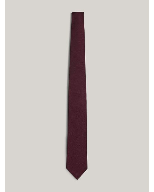 Tommy Hilfiger Purple Woven Silk Tie for men