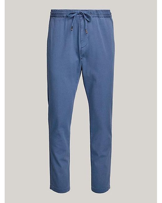Tommy Hilfiger Harlem Garment-dyed Skinny Chino Met Trekkoord in het Blue voor heren