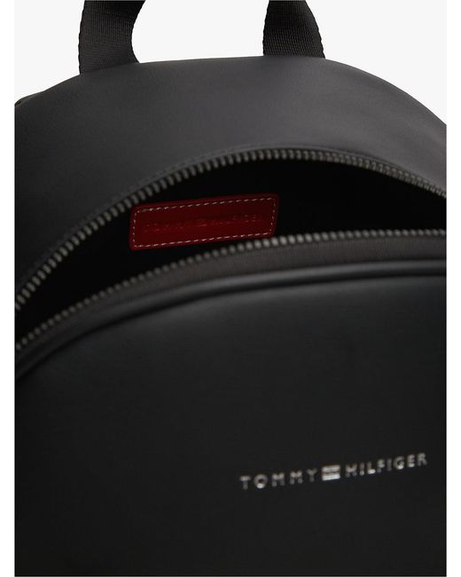 Sac À Dos Arrondi À Bande De Logo Emblématique Tommy Hilfiger pour homme en coloris Black