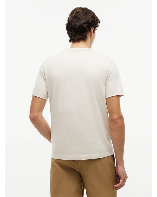 Tommy Hilfiger Natural Flag Embroidery Crew Neck T-shirt for men