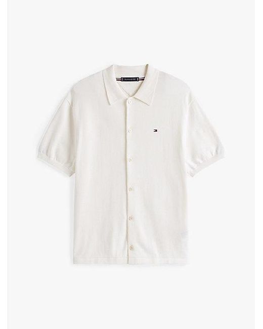Tommy Hilfiger Regular Fit Overshirt Met Korte Mouwen in het White voor heren