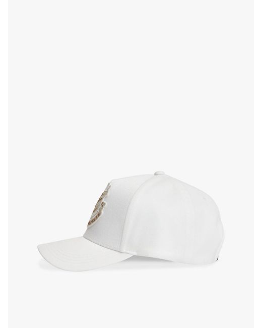 Tommy Hilfiger White Heritage Logo Patch Embroidery Baseball Cap for men