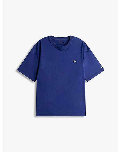 Tommy Hilfiger Pyjamaset Met T-Shirt En Short Met Th-Embleem in het Blue voor heren