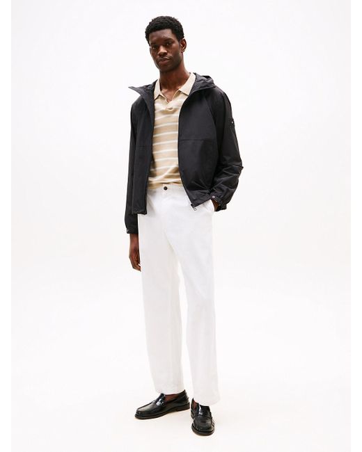 Giacca Con Cappuccio E Patch Logo di Tommy Hilfiger in Black da Uomo