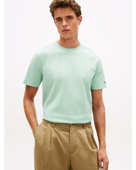 Tommy Hilfiger Green New York Label Crew Neck T-Shirt for men