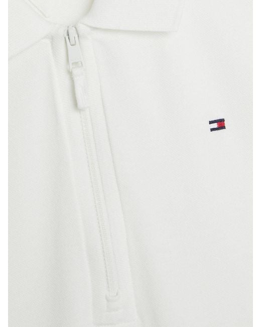 Tommy Hilfiger White Adaptive 1985 Collection Slim Polo Dress
