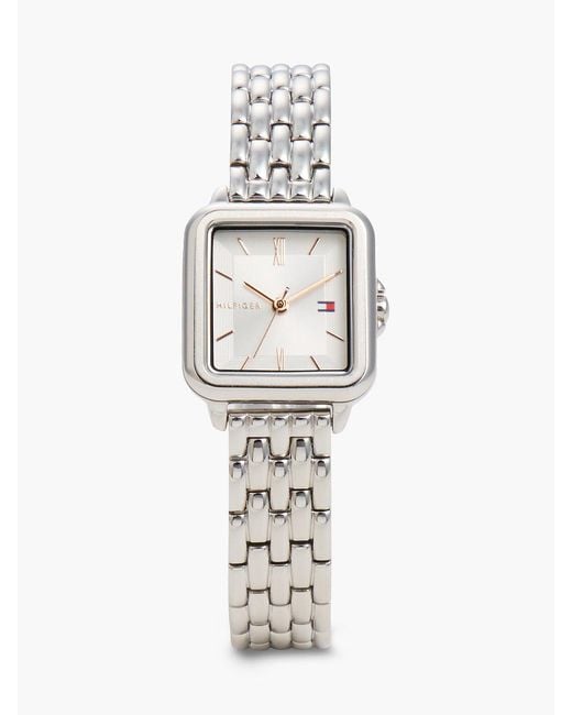 Tommy Hilfiger White Stainless Steel Watch