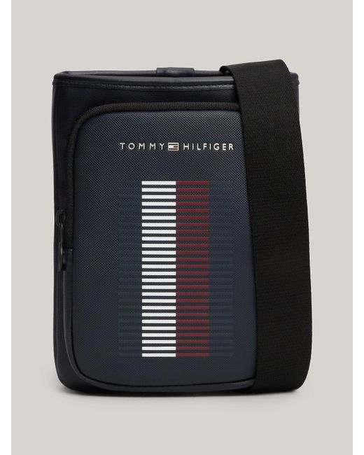 Tommy Hilfiger Black Pique Pocket Crossover Bag for men