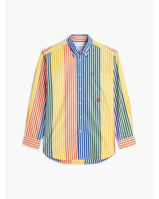 Tommy Hilfiger Blue Relaxed Fit Multicolour Stripe Poplin Shirt for men