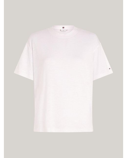 Tommy Hilfiger White Crew Neck Relaxed T-shirt