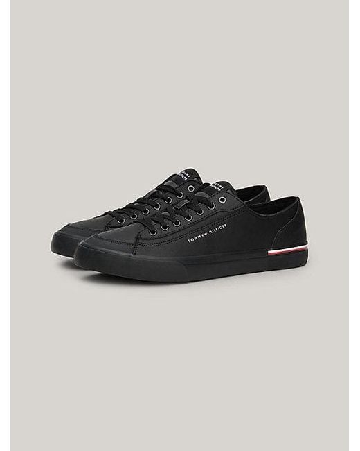 Tommy Hilfiger Sneaker Met Signature-rand En Logo in het Black voor heren