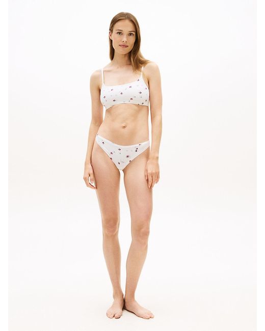 Tommy Hilfiger Natural Print Jersey Thong
