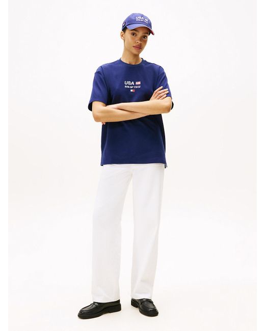 T-Shirt Décontracté Tommy X U. Sail Gp Team Tommy Hilfiger pour homme en coloris Blue