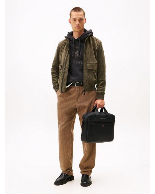 Tommy Hilfiger Black Essential Laptop Bag for men