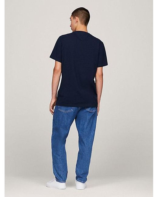 Tommy Hilfiger Essential Slim Fit T-Shirt mit Logo-Grafik in Blue für Herren
