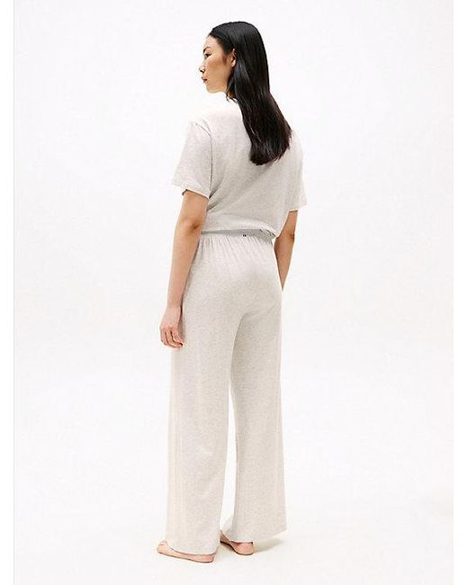 Tommy Hilfiger Pyjamabroek Met Logotailleband in het White
