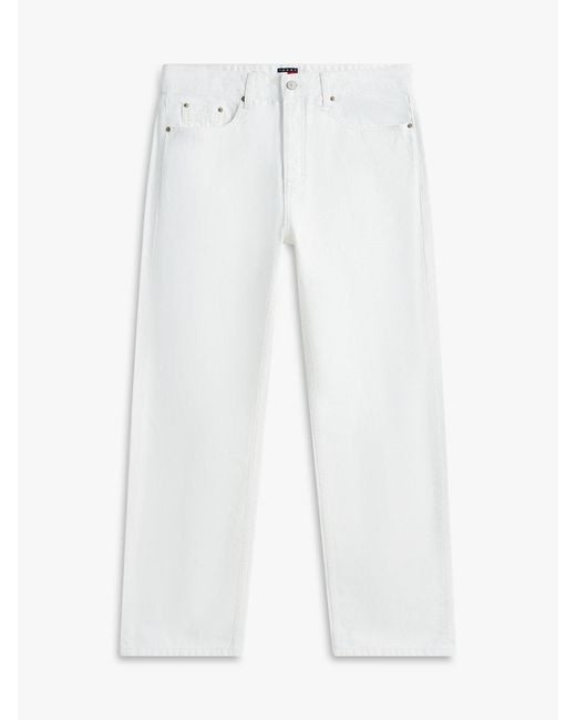Tommy Hilfiger White Otis Regular Straight Leg Jeans for men