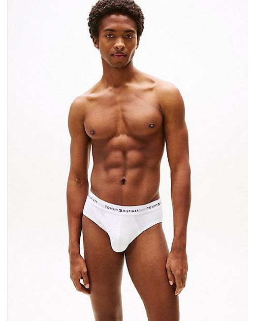 Tommy Hilfiger Set Van 3 Slips Met Signature-Logotailleband in het Gray voor heren