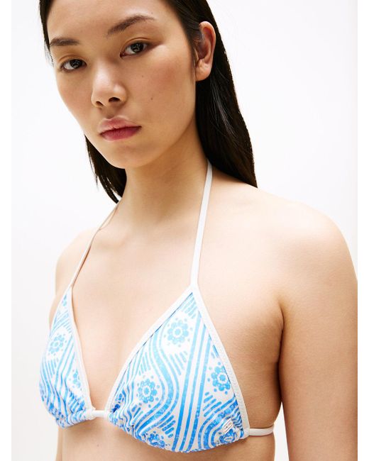 Tommy Hilfiger Multicolor Padded Triangle Bikini Top