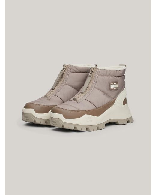 Tommy Hilfiger Natural Warm Lined Zip-up Hybrid Snow Boots