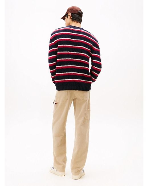 Pullover Con Distintivo Tommy di Tommy Hilfiger in Red da Uomo