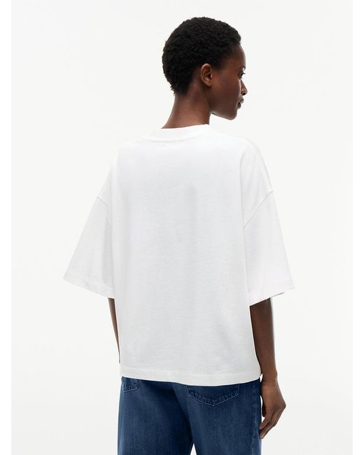 Tommy Hilfiger White Crest Relaxed Oversized T-Shirt